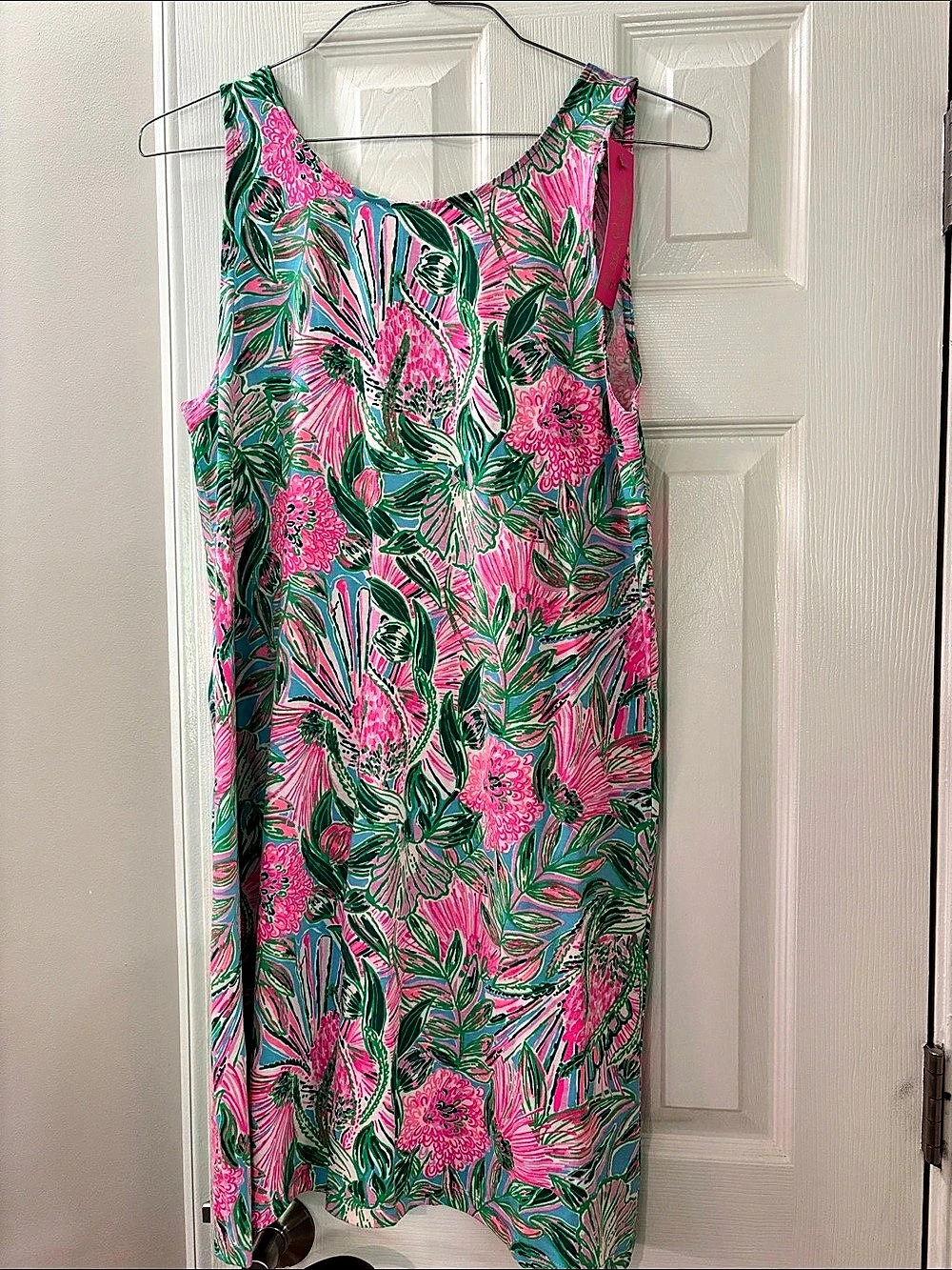 Lilly Pulitzer Kristen Peony Dress in Pink & Green Size Large